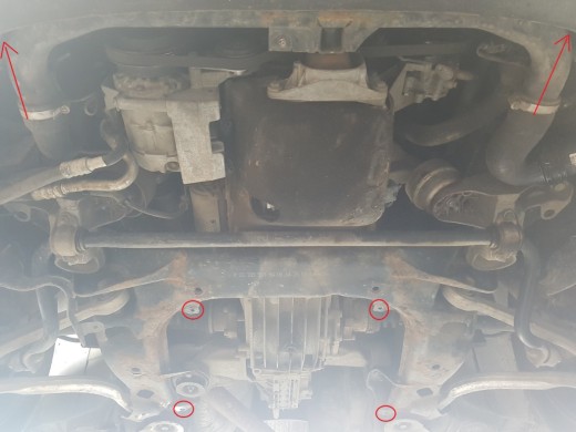 Stalowa Osłona pod silnik Audi A4 B6, 1.9 Tdi