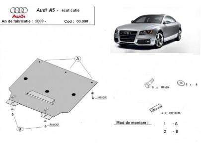 Stalowa Osłona skrzyni biegów Audi A5