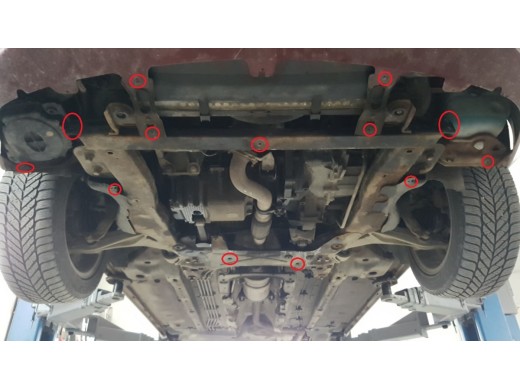 Stalowa Osłona pod silnik Alfa Romeo 159