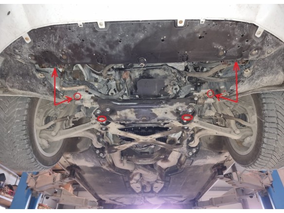 Stalowa Osłona pod silnik Audi A4 B9 All Road