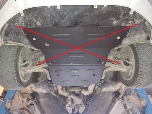 Stalowa Osłona skrzyni biegów Audi A4 B9