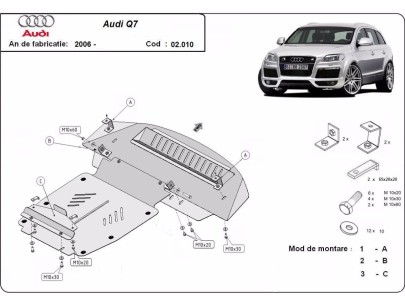 Stalowa Osłona pod silnik Audi Q7 S-Line