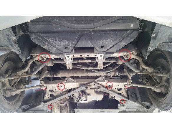 Stalowa Osłona pod silnik BMW Seria 3 E90/91/92