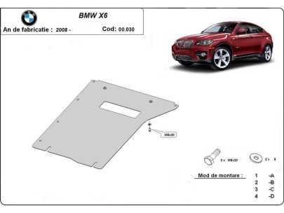 Stalowa Osłona skrzyni biegów BMW X6 E71