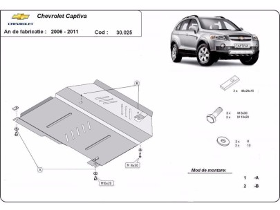 Stalowa Osłona pod silnik Chevrolet Captiva