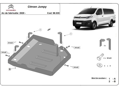 Stalowa Stalowa Osłona AdBlue Citroen Jumpy