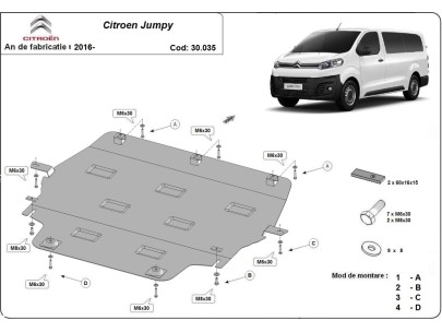 Stalowa Osłona pod silnik Citroen Jumpy