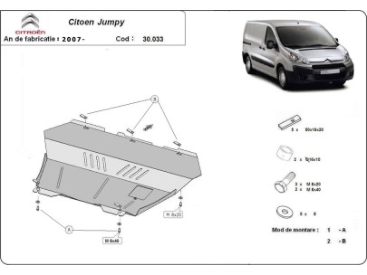 Stalowa Osłona pod silnik Citroen Jumpy
