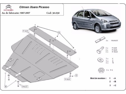 Stalowa Osłona pod silnik Citroen Xsara Picasso