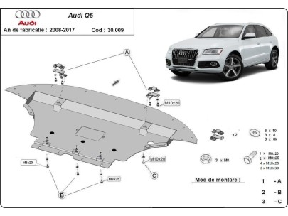 Stalowa Osłona pod silnik Audi Q5