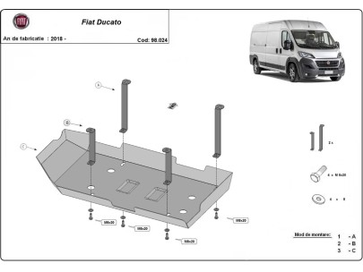 Stalowa Stalowa Osłona AdBlue Fiat Ducato
