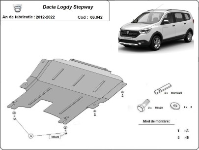 Stalowa Osłona pod silnik Dacia Lodgy Stepway