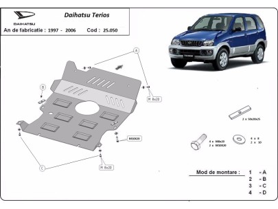 Stalowa Osłona pod silnik Daihatsu Terios