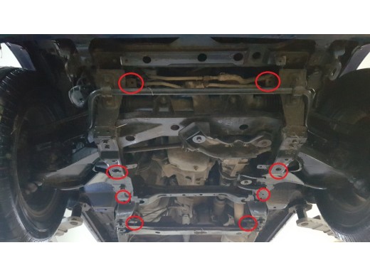 Stalowa Osłona pod silnik Daihatsu Terios