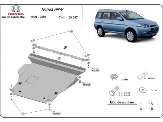 Stalowa Osłona pod silnik Honda HR-V