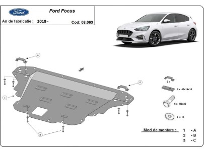 Stalowa Osłona pod silnik Ford Focus 4
