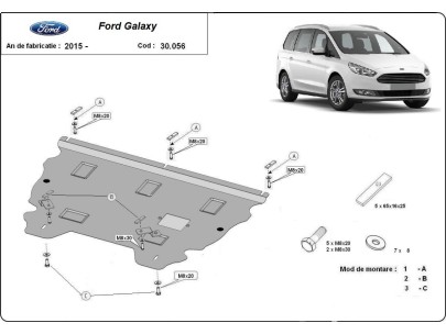 Stalowa Osłona pod silnik Ford Galaxy 3