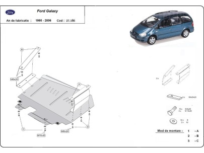 Stalowa Osłona pod silnik Ford Galaxy 1