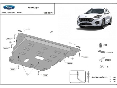 Stalowa Osłona pod silnik Ford Kuga