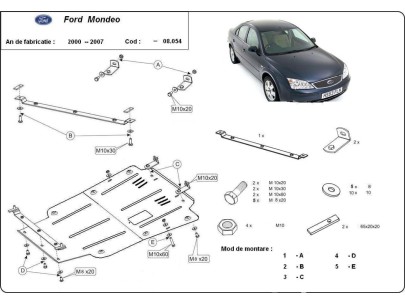 Stalowa Osłona pod silnik Ford Mondeo 3
