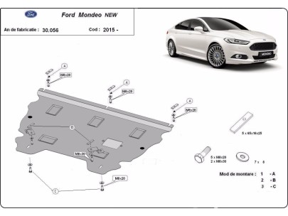 Stalowa Osłona pod silnik Ford Mondeo 5