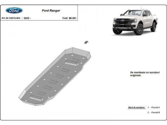 Stalowa Osłona zbiornika paliwa Ford Ranger