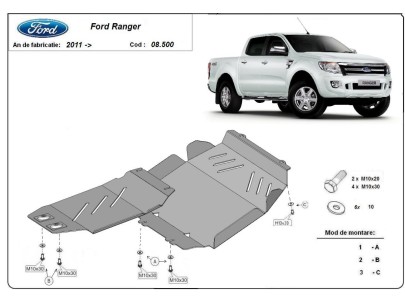 Stalowa Osłona pod silnik Ford Ranger