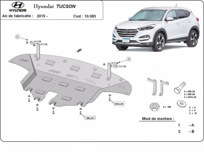 Stalowa Osłona pod silnik Hyundai Tucson