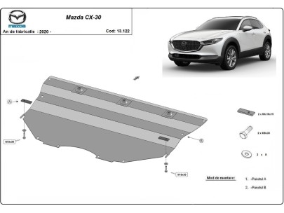 Stalowa Osłona pod silnik Mazda CX-30