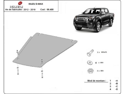 Stalowa Osłona skrzyni biegów Isuzu D-Max
