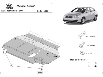 Stalowa Osłona pod silnik Hyundai Accent
