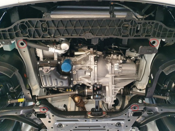 Stalowa Osłona pod silnik Hyundai i20