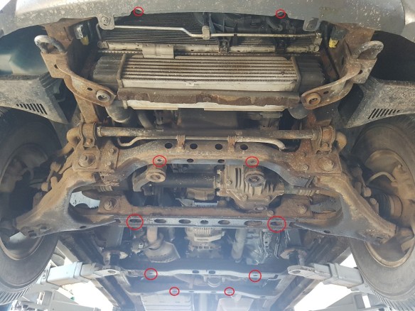Stalowa Osłona skrzyni biegów Kia Sorento