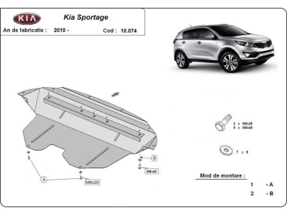 Stalowa Osłona pod silnik Kia Sportage