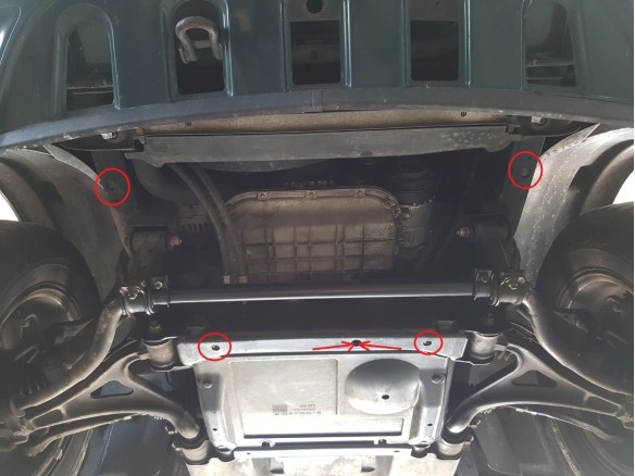 Stalowa Osłona skrzyni biegów Mercedes ML W163