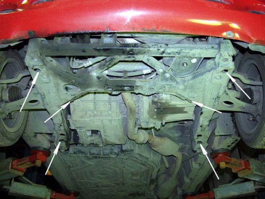 Stalowa Osłona pod silnik Mercedes A-Classe W168