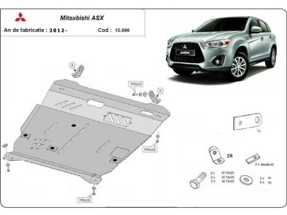 Stalowa Osłona pod silnik Mitsubishi ASX