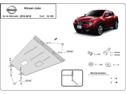 Stalowa Osłona pod silnik Nissan Juke