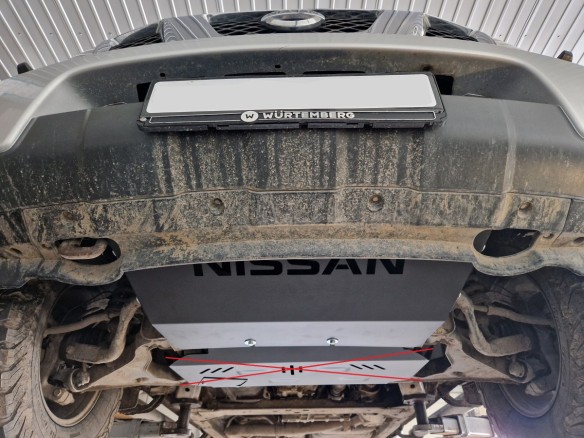 Stalowa Osłona chłodnicy Nissan Navara D40