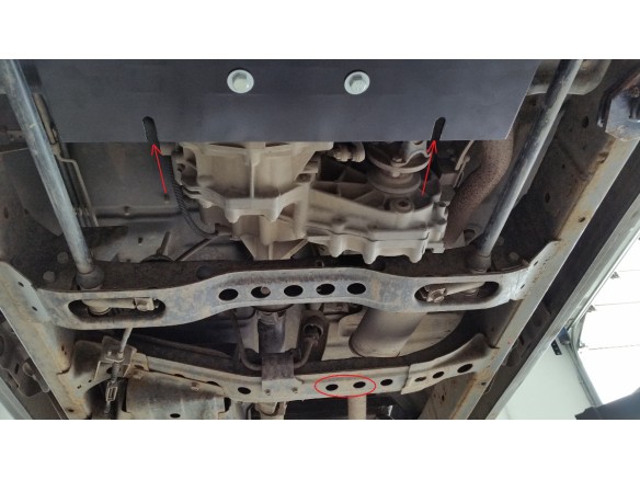 Stalowa Osłona skrzyni biegów Nissan Navara D22