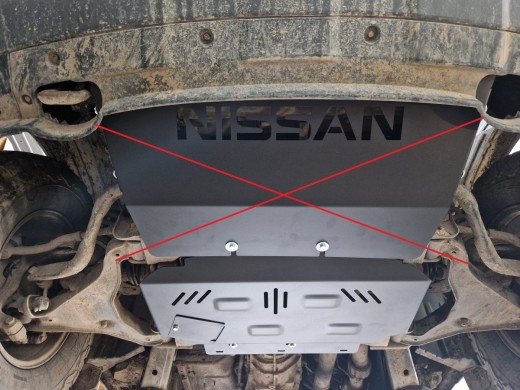 Stalowa Osłona pod silnik Nissan Navara D40