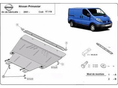 Stalowa Osłona pod silnik Nissan Primastar