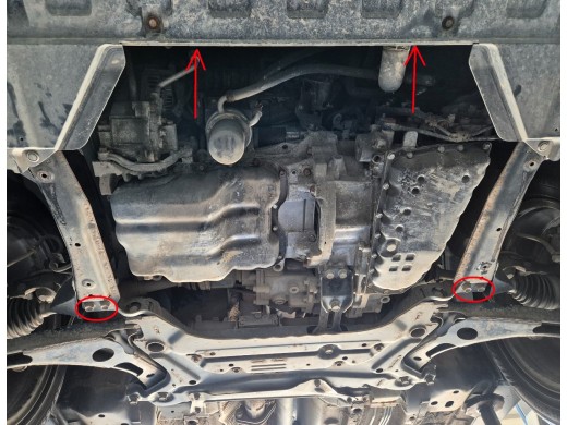 Stalowa Osłona pod silnik Mitsubishi Outlander