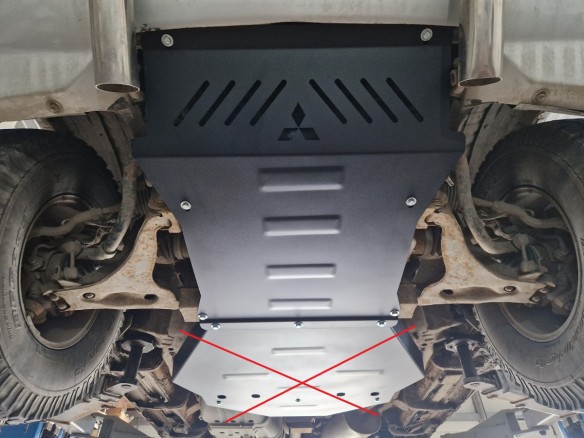 Stalowa Osłona pod silnik Mitsubishi Pajero 3 (V60, V70) Vers 2.0