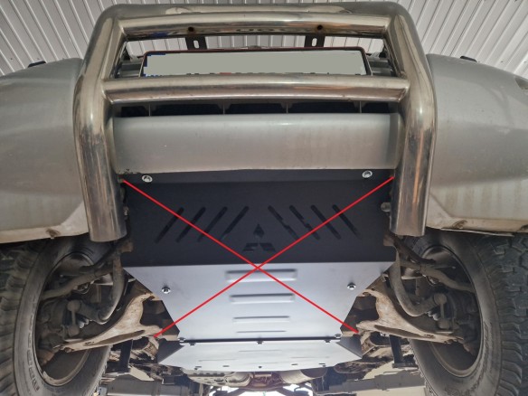 Stalowa Osłona skrzyni biegów Mitsubishi Pajero 3 (V60, V70) Vers. 2.0
