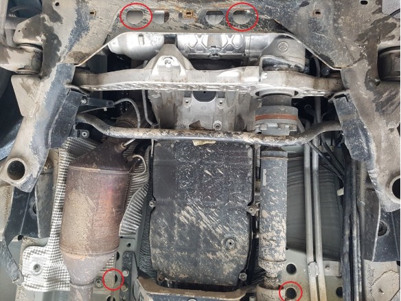 Stalowa Osłona skrzyni biegów Mercedes Viano W639 - 4x4 - automatyczna skrzynia biegów