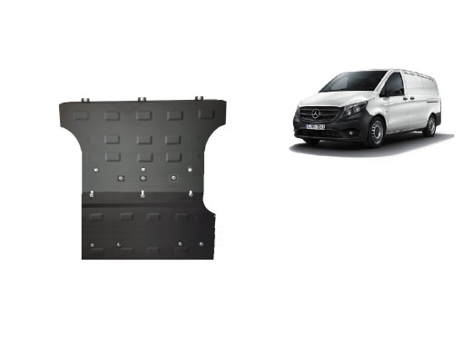 Stalowa Osłona pod silnik Mercedes Viano W447 2.2 D, 4x2 