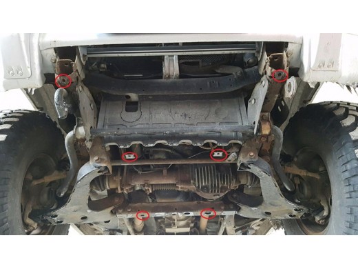 Stalowa Osłona skrzyni biegów Mitsubishi Pajero 3 (V60, V70)