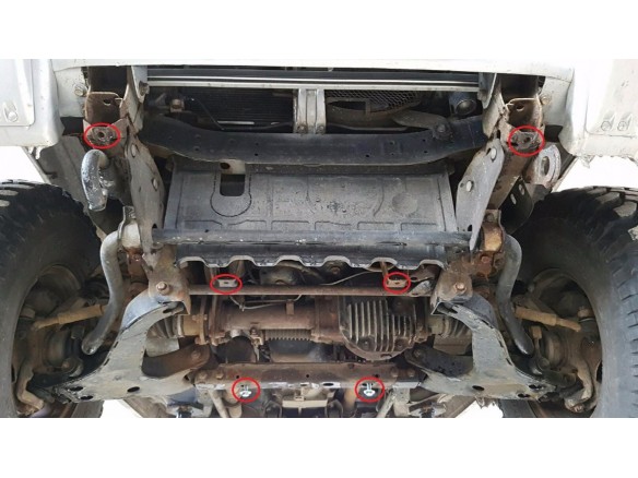 Stalowa Osłona skrzyni biegów Mitsubishi Pajero 3 (V60, V70)