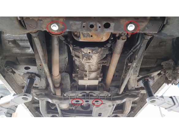 Stalowa Osłona skrzyni biegów Mitsubishi Pajero 4 (V80, V90)
